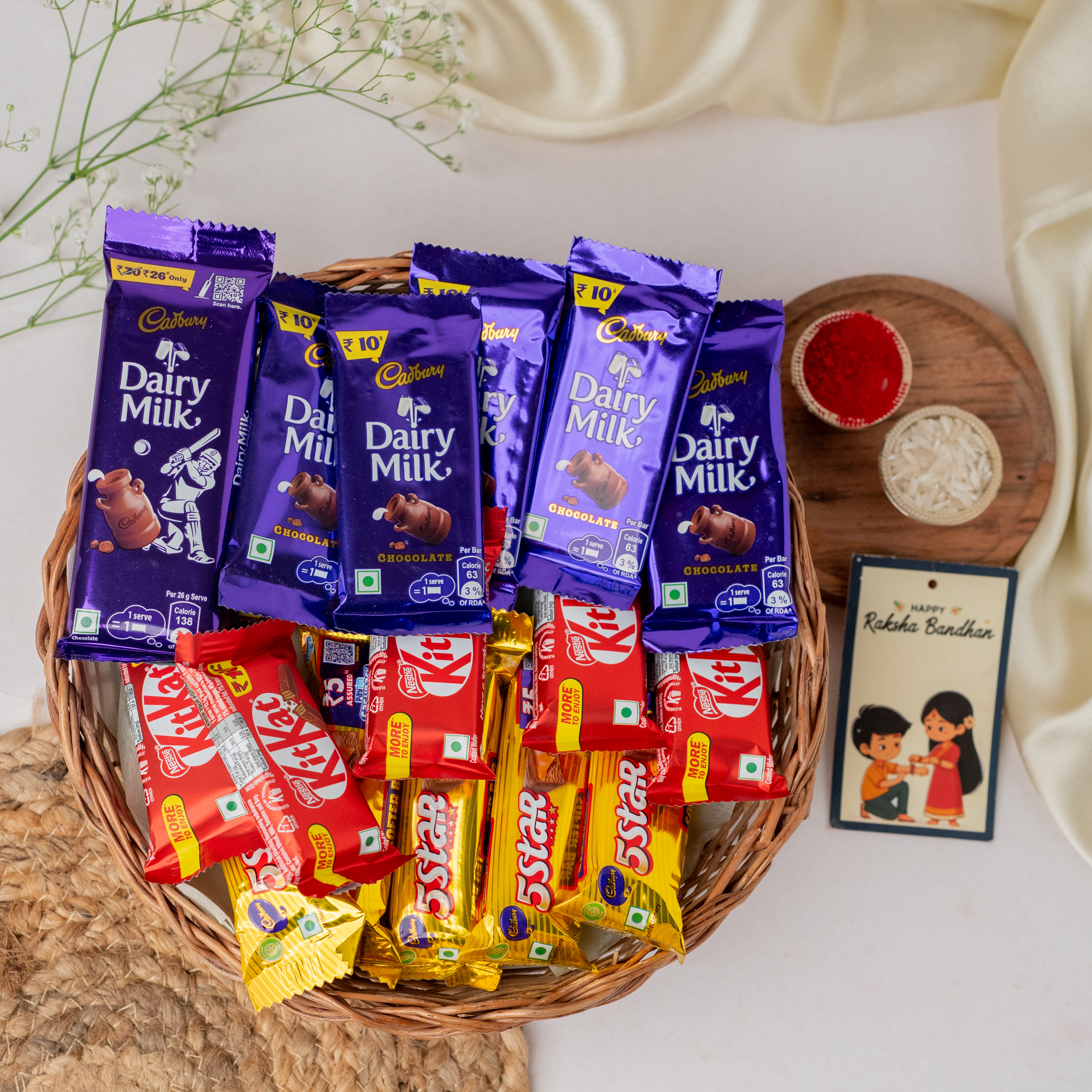 Messi Rakhi & Chocolate Hamperr Messi Rakhi & Chocolate Hamperr