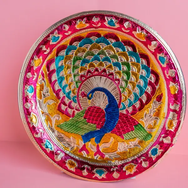 Festive Peacock Thali Set