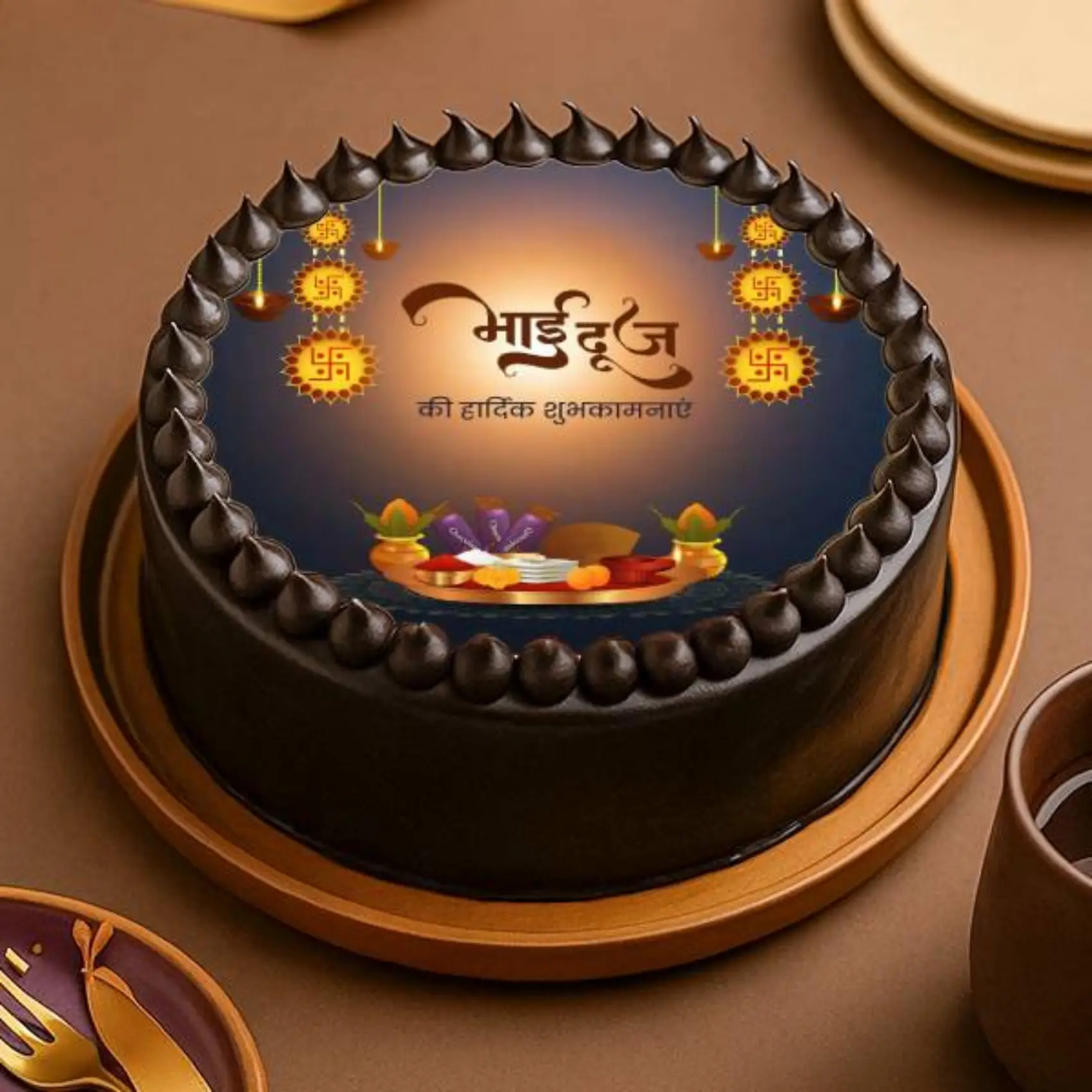 Festive Bhai Dooj Cake