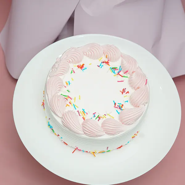 Love in Lavender with Strawberry Cake