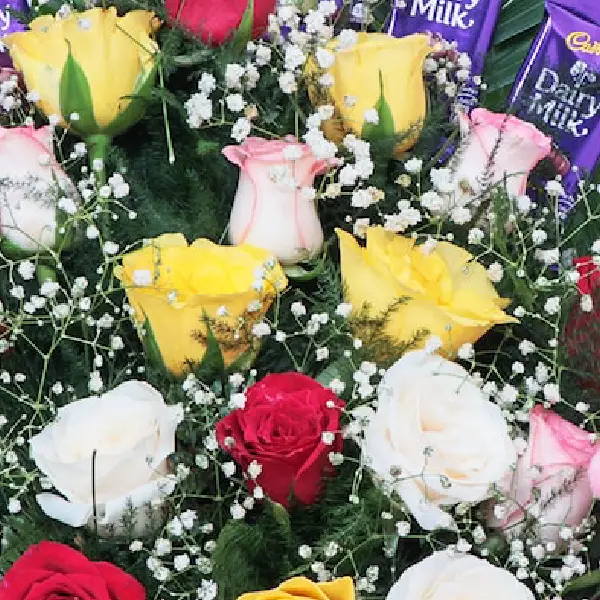 Teddy & Roses Sweet Love Basket