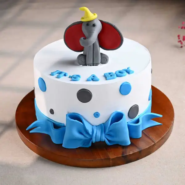 Baby Boy Elephant Cake