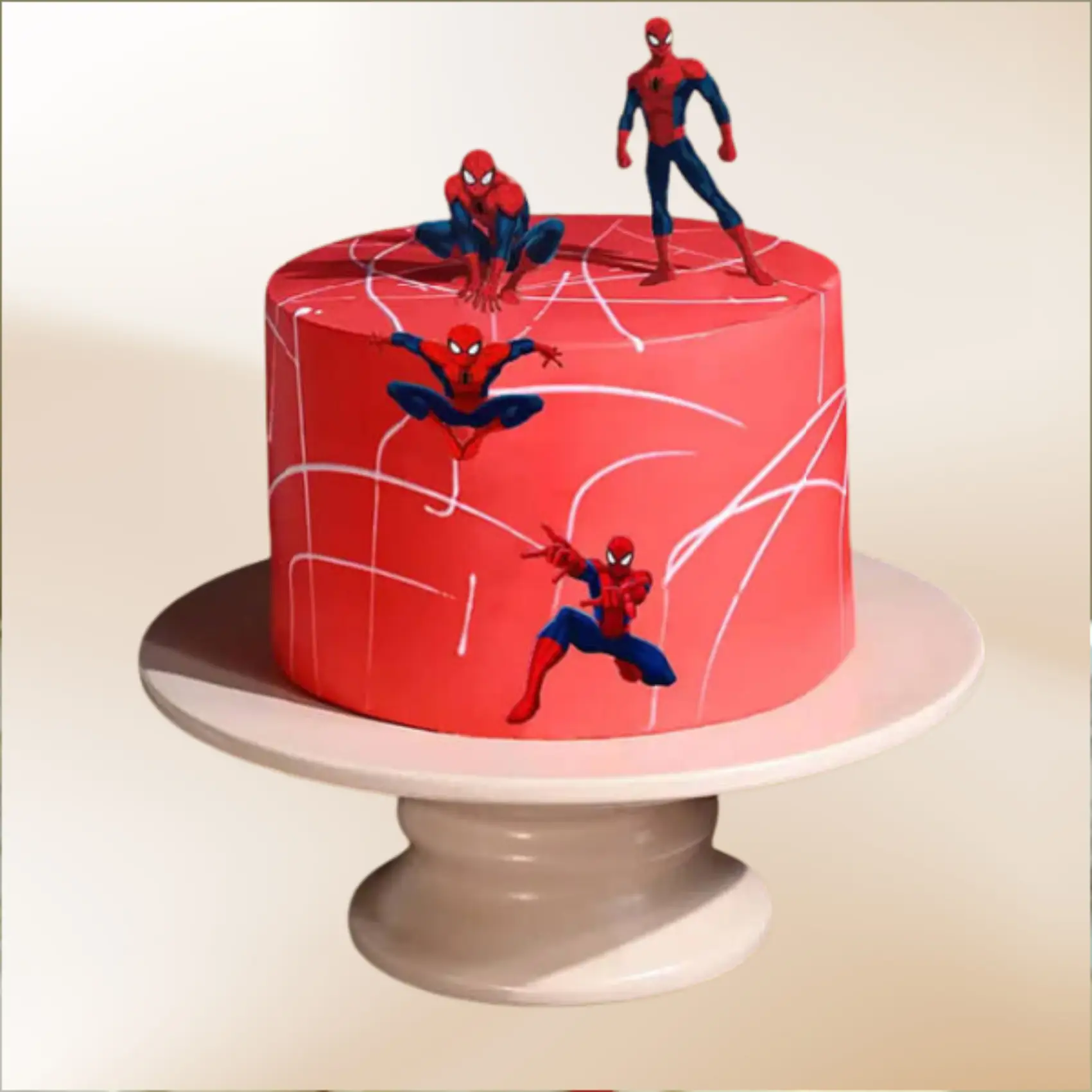 Spiderman Theme Cake