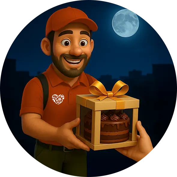 Midnight Birthday Delivery Icon