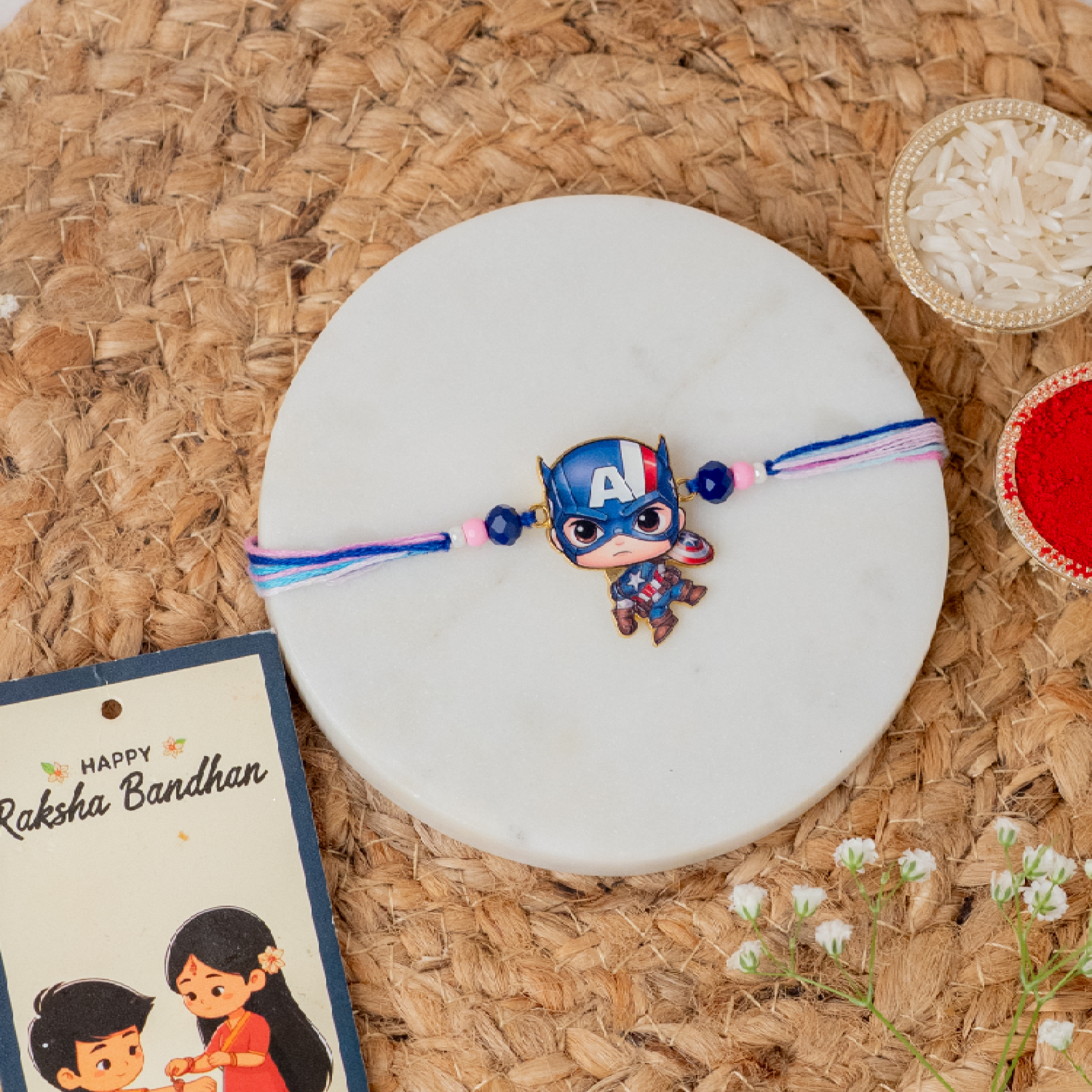 Captain America Rakhi & Hamper