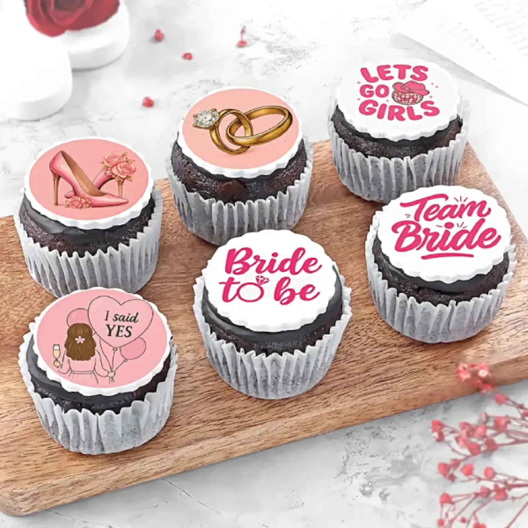 Bride To Be Cupcakes Set Of 6