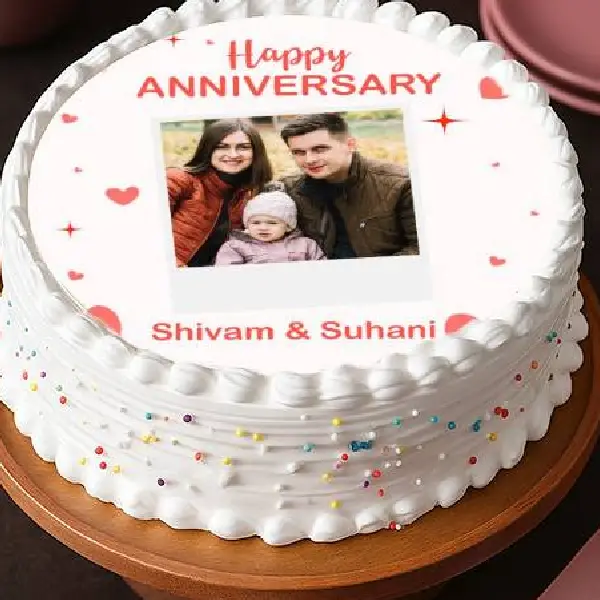 Personalize Anniversary Cake