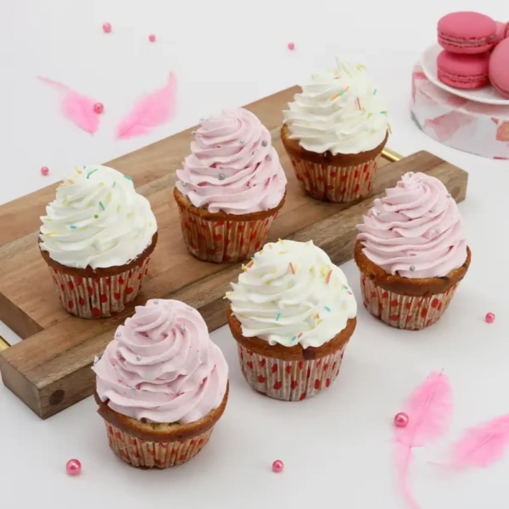 Set of 6 Vanilla Cup Cake