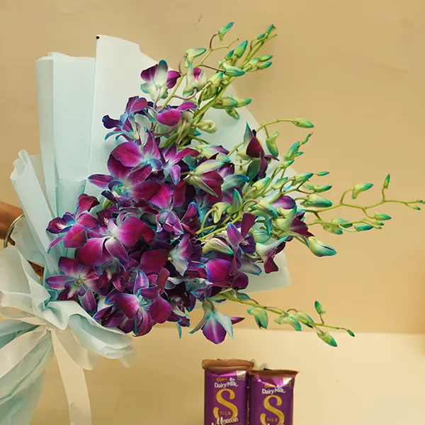 Gorgeous Orchids with Cadbury Silk