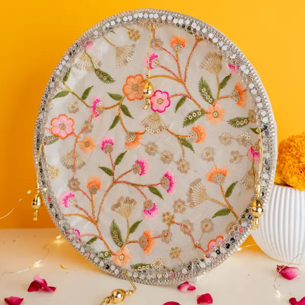 Grey Karwa Chauth Dryfruit Box