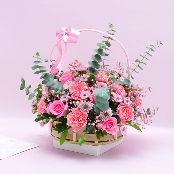 Blushing Pink Basket