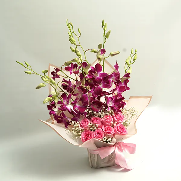 Orchid Rose Serenity Pot
