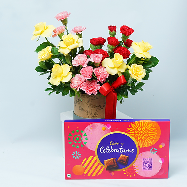 Mix Flowers N Choco Box Mix Flowers N Choco Box
