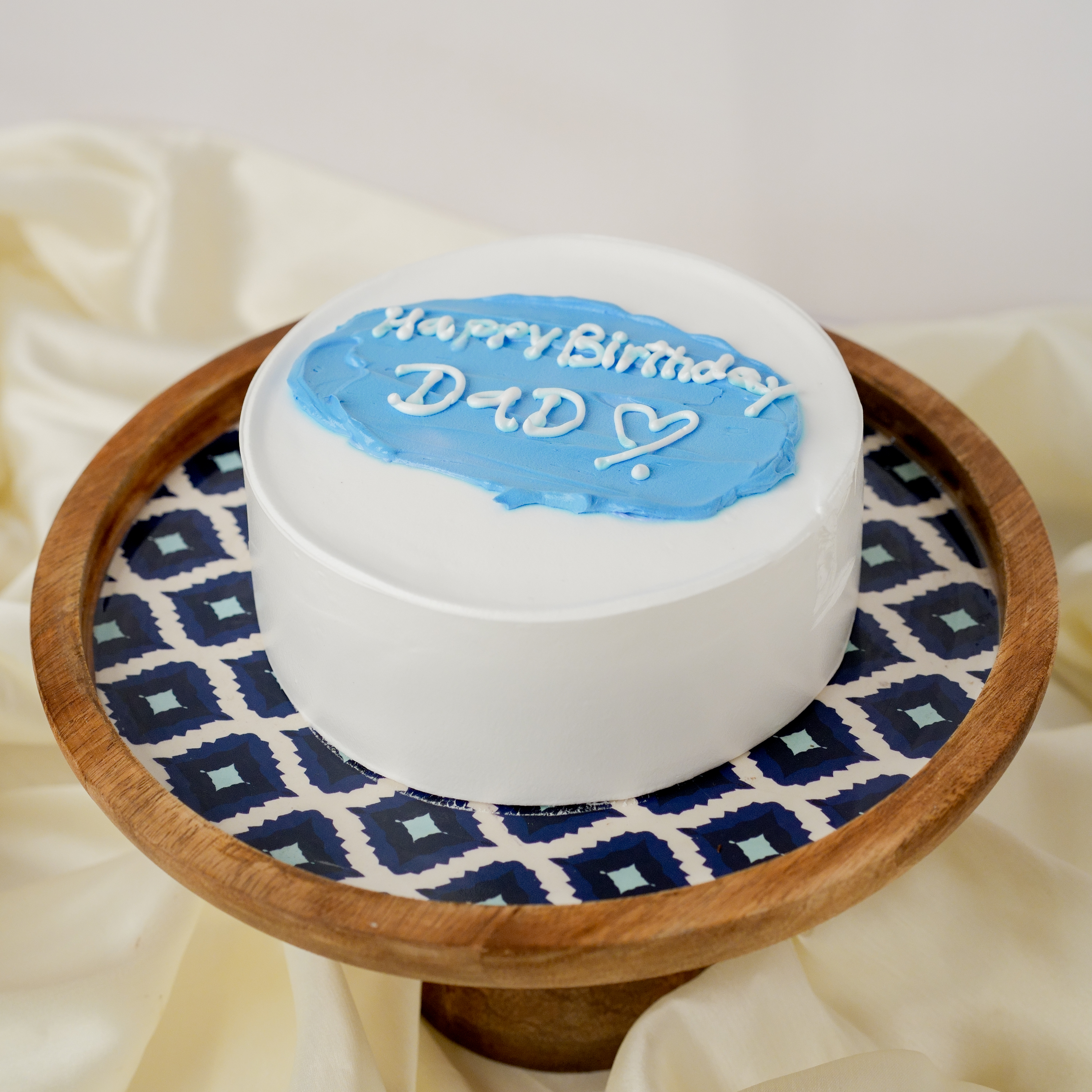 Vanilla Birthday Cake for Dad