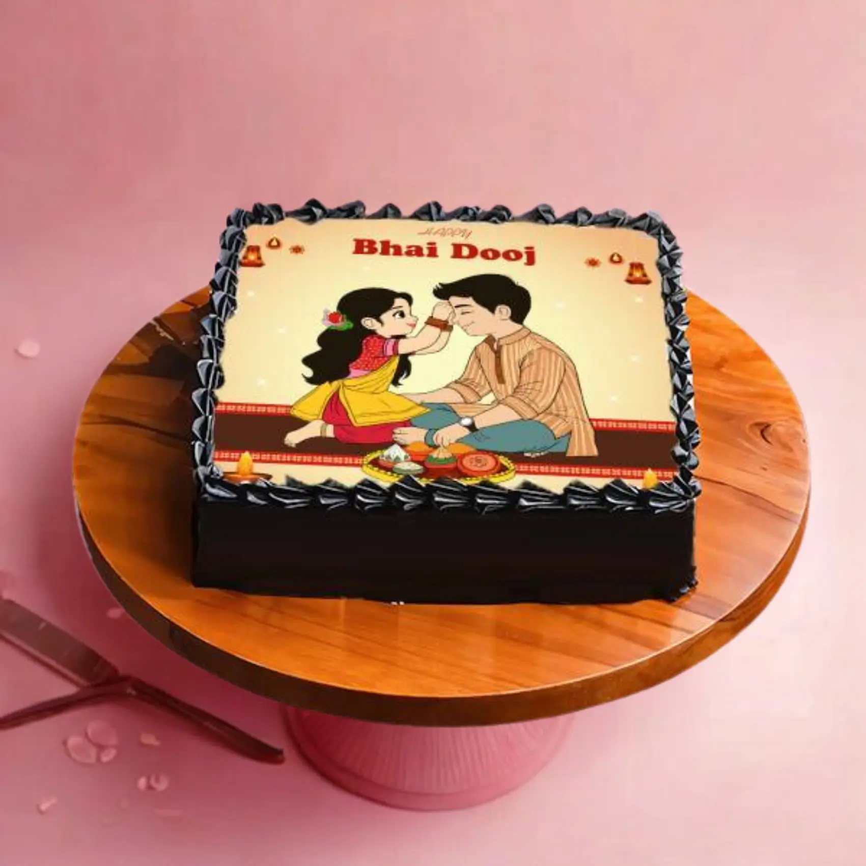 Bhai Dooj Theme Cake