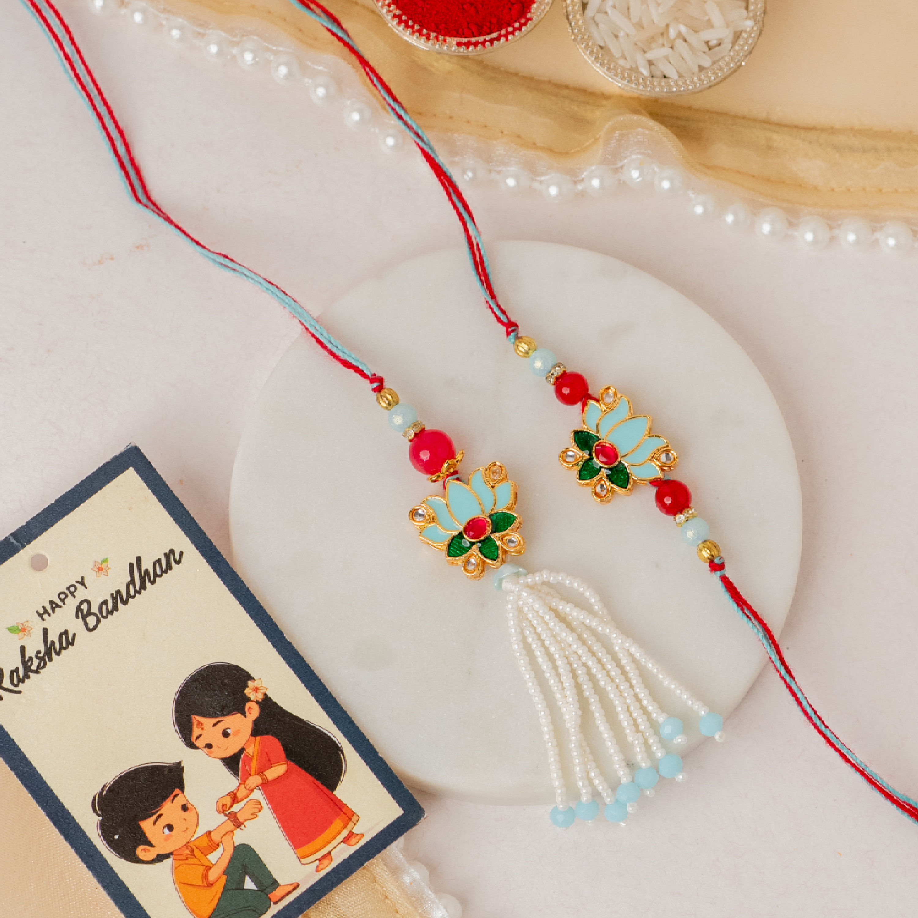 Lotus Lumba Set with Ladoo Lotus Lumba Set with Ladoo