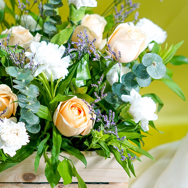 Peachy Bloom Basket