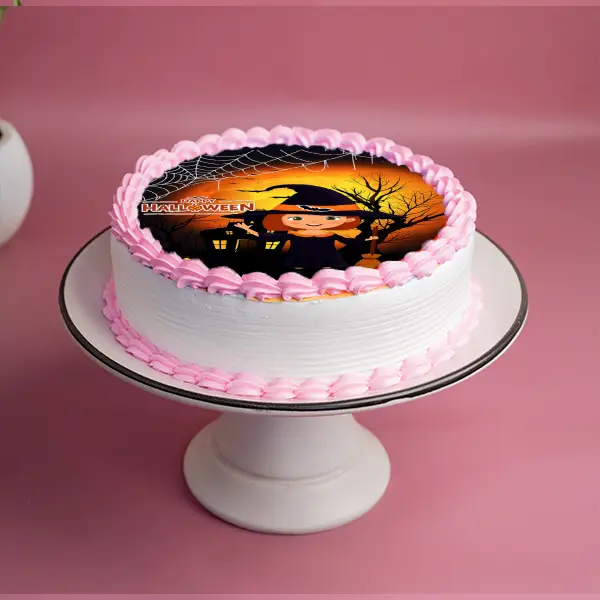 Witchful Halloween Photo Cake