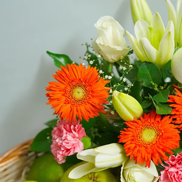 Mixed Fruit and Flower Bouquet