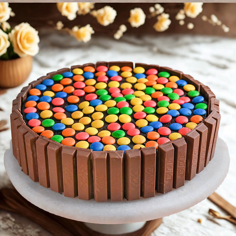Kitkat Gems Cake