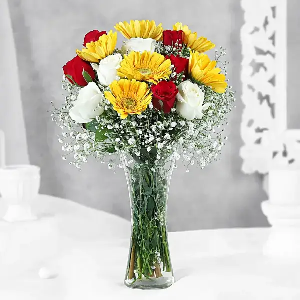 Radiant Gerbera & Rose Bouquet