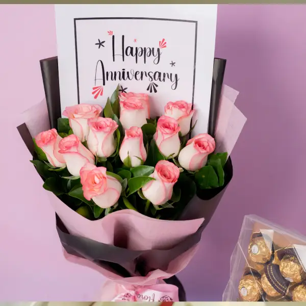 Anniversary Choco Rose Bliss