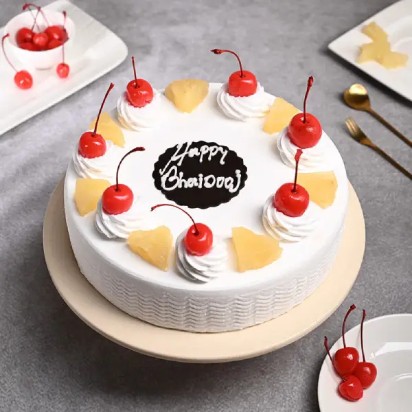 Bhai Dooj Pineapple Cake