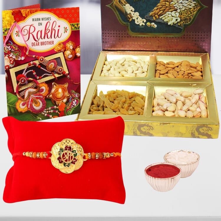Shri Rakhi with Dry fruit box