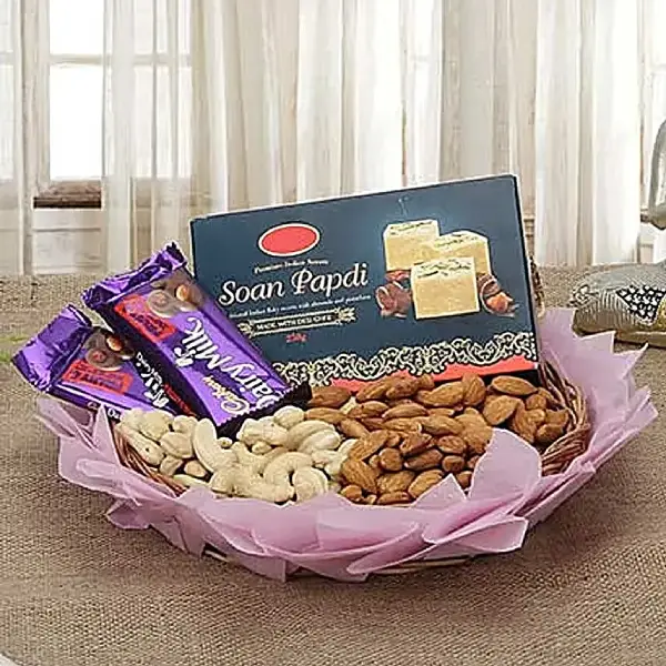 Assorted Dry Fruits with Cadbury Silk