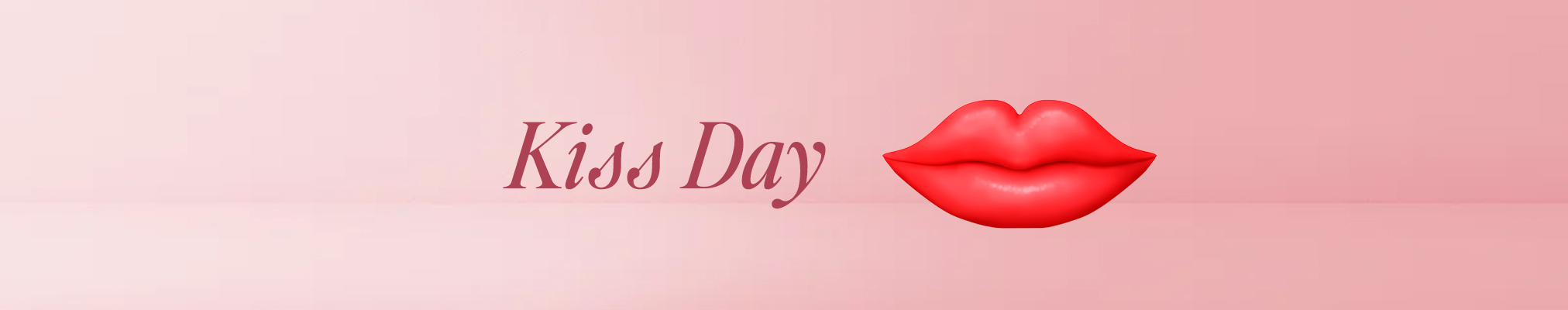 Kiss Day Banner