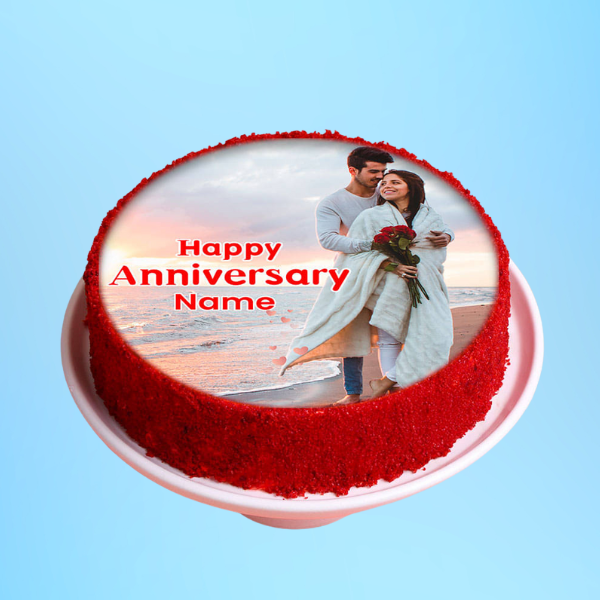 Red Velvet Photo Cake