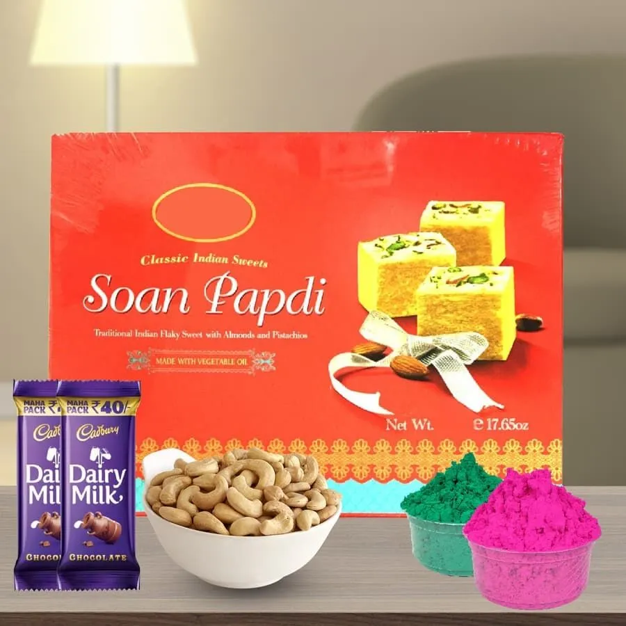 Holi Soan Papri with Cashews