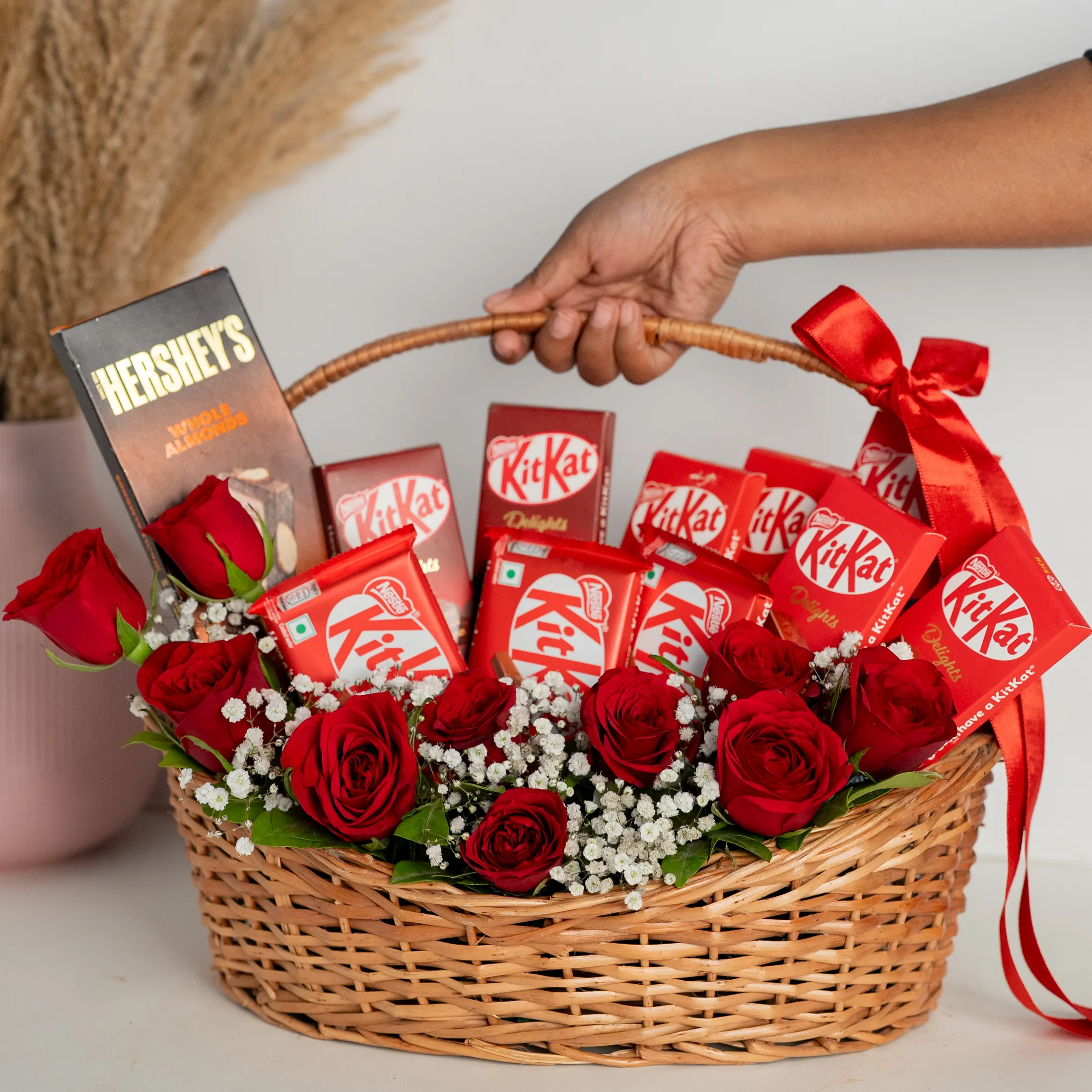 Red Elegance Choco Basket Red Elegance Choco Basket
