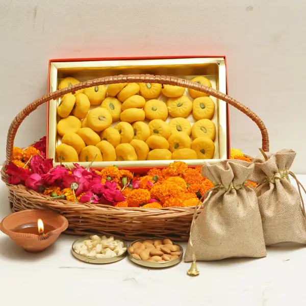 Nutty Peda Festive Basket