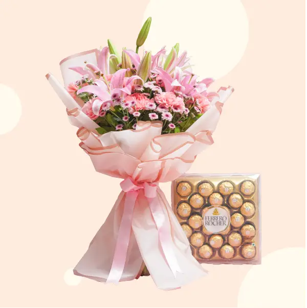 Flowers and Chocolate Icon