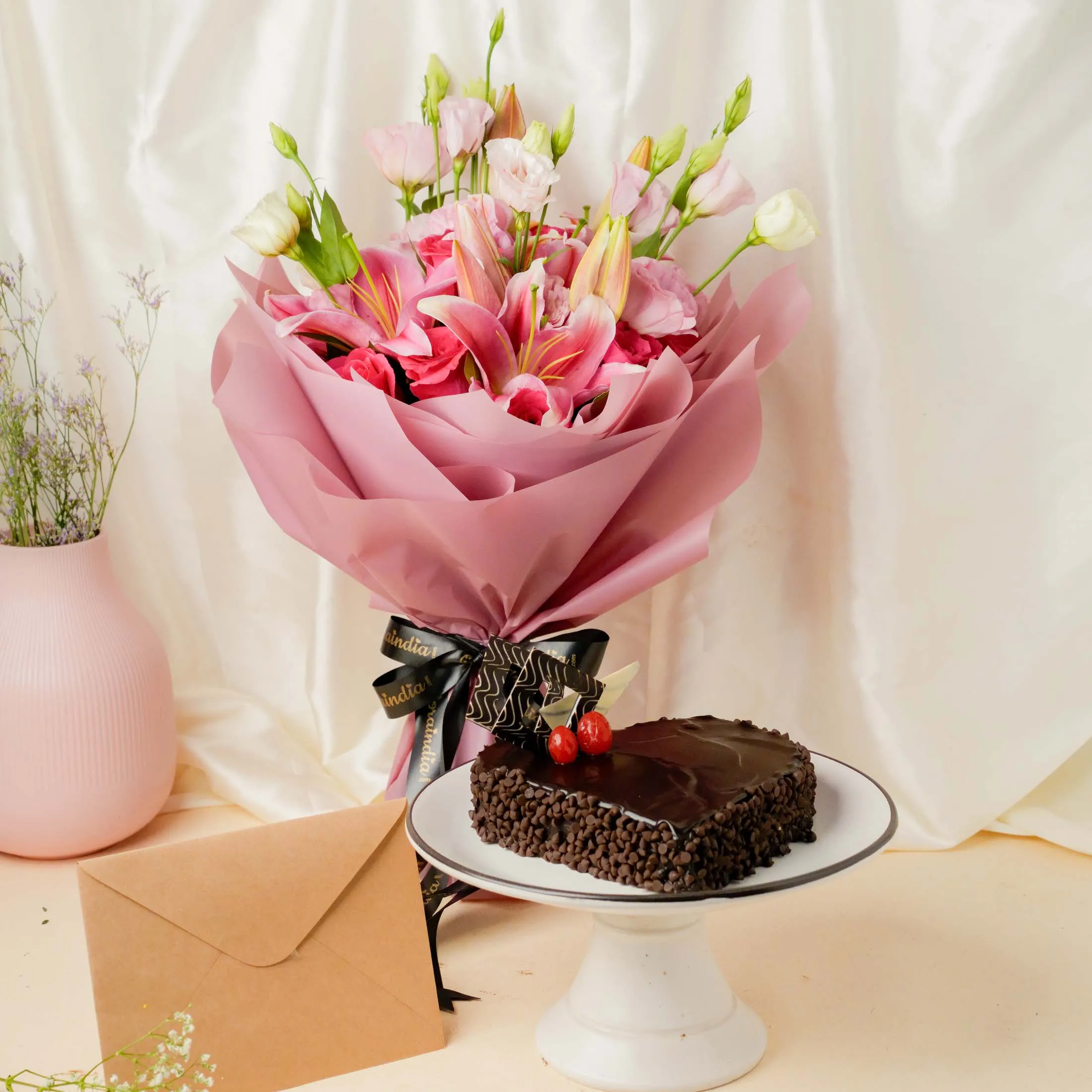 Pink Symphony & Chocolate Heart