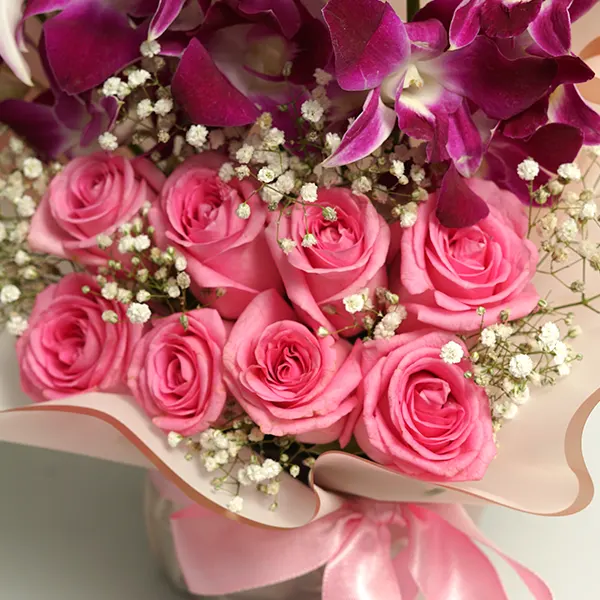 Orchid Rose Serenity Pot