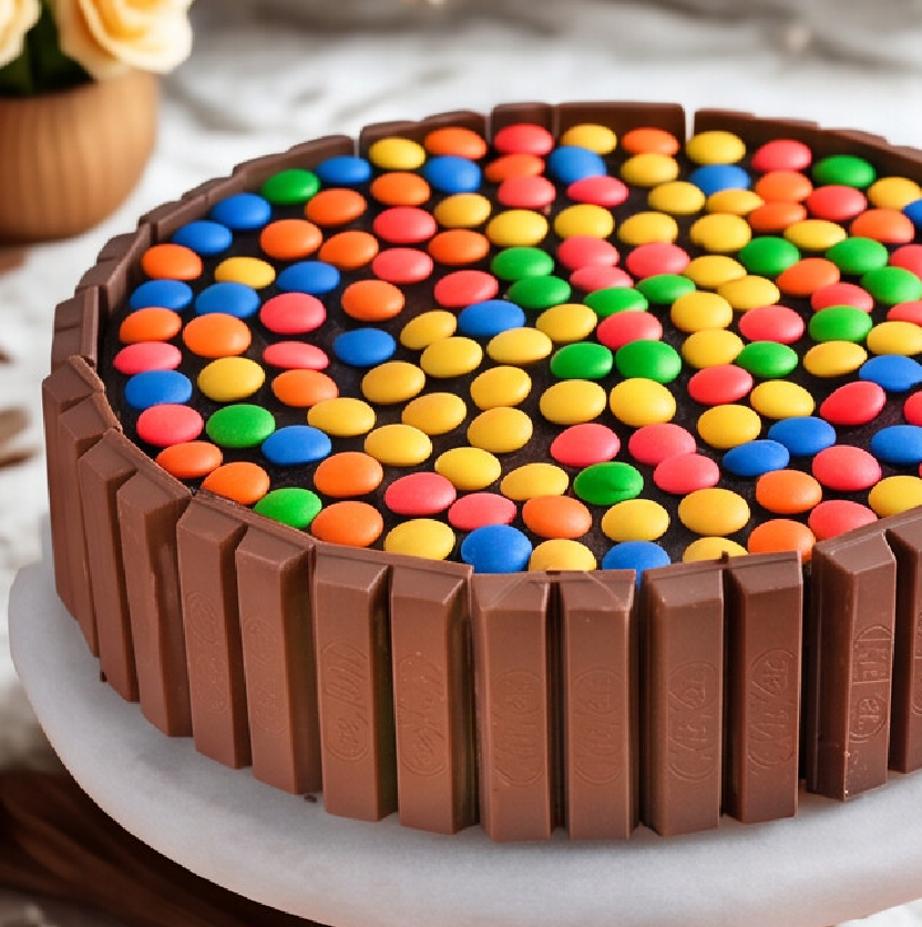 Kitkat Gems Cake