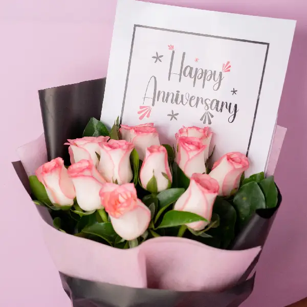 Pink Romance Anniversary Bouquet