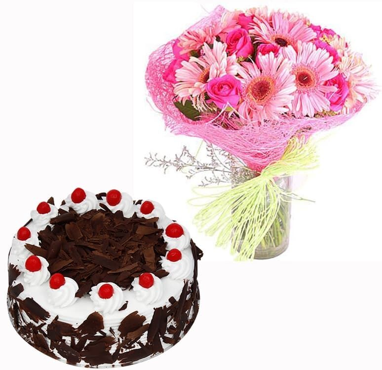 Mother's Day Blooms with Cake