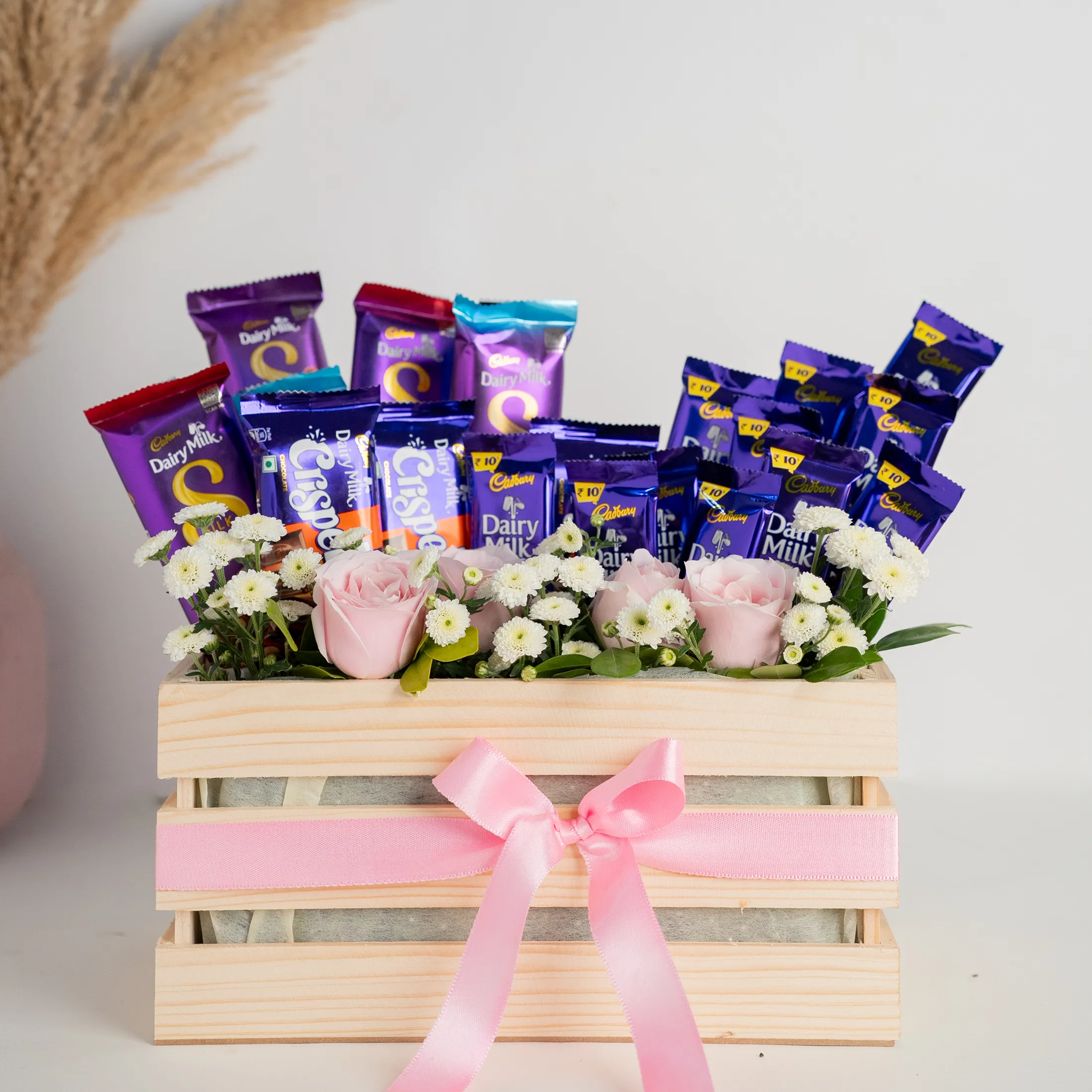 Pink Choco Bloom Basket