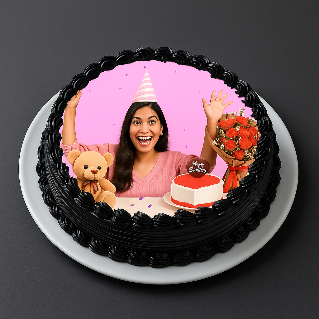 Personalised Joy Round Cake