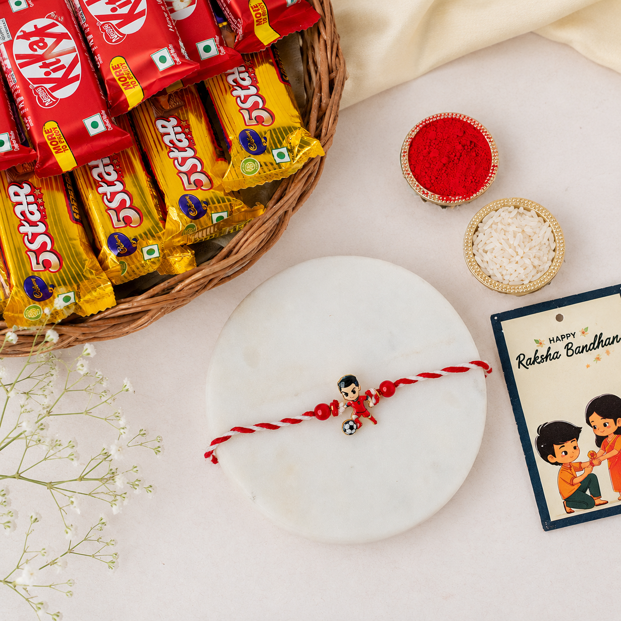 Kids Football Rakhi & Chocolates
