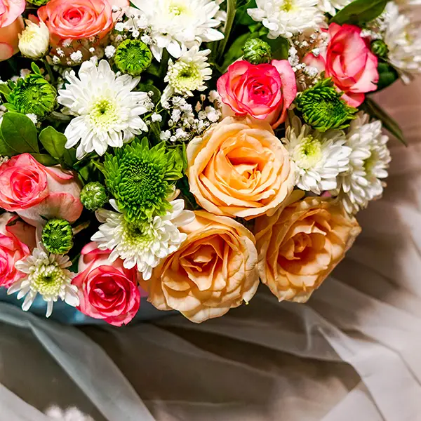 Peachy Petals Bouquet