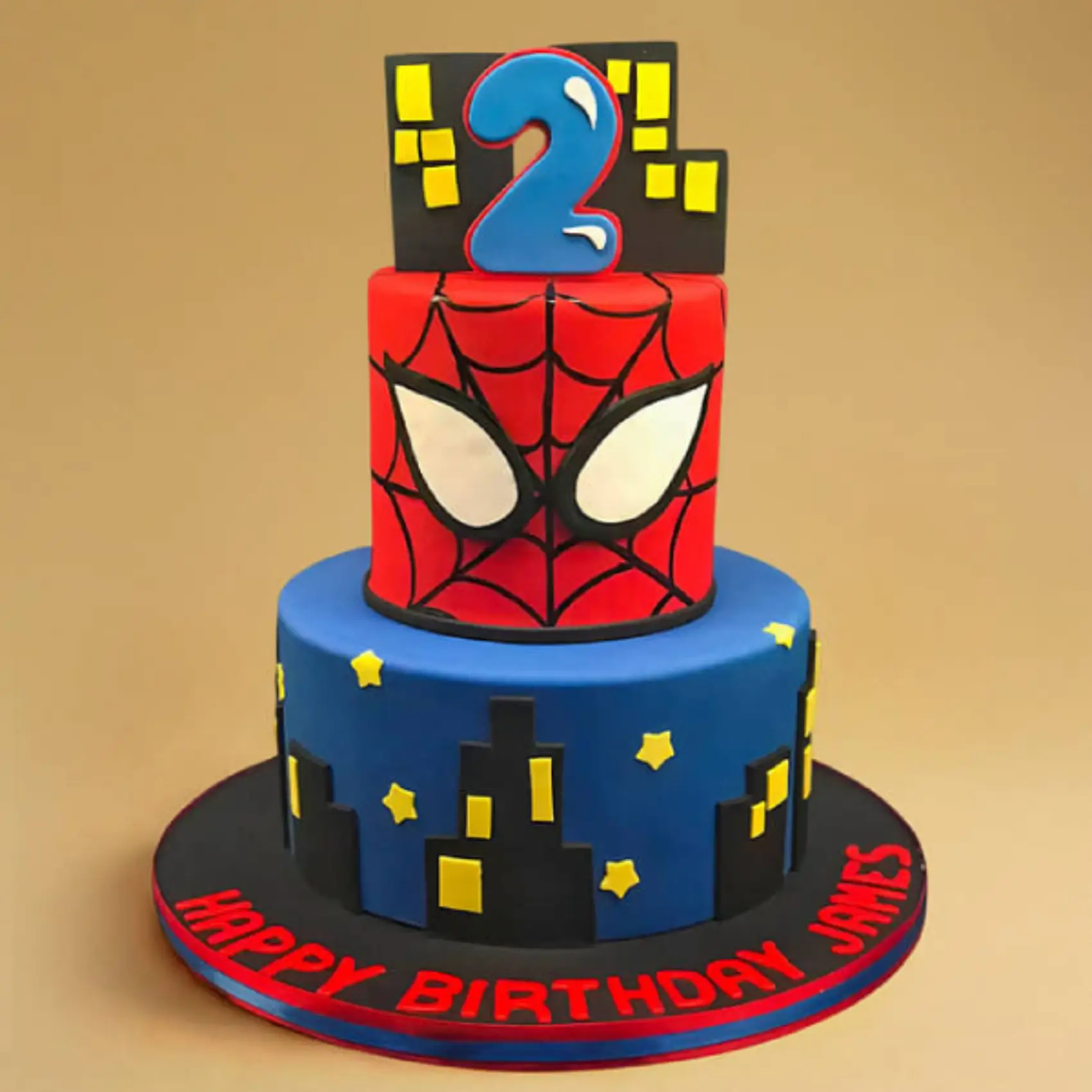 Spiderman Fondant Cake
