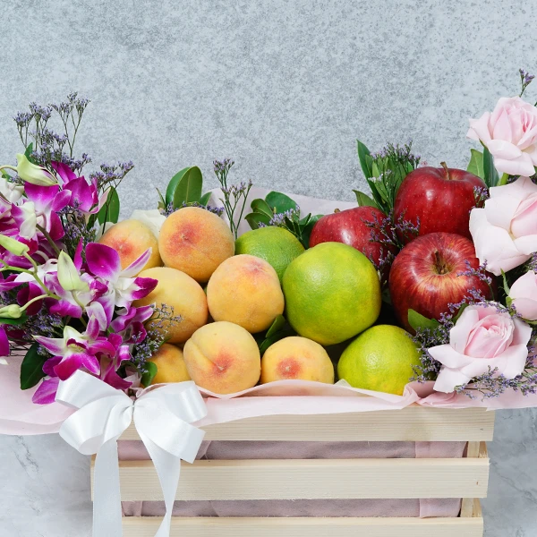 Lush Floral Fruit Box