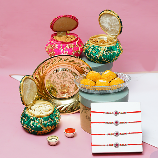 Elegant Rakhi Thali Set