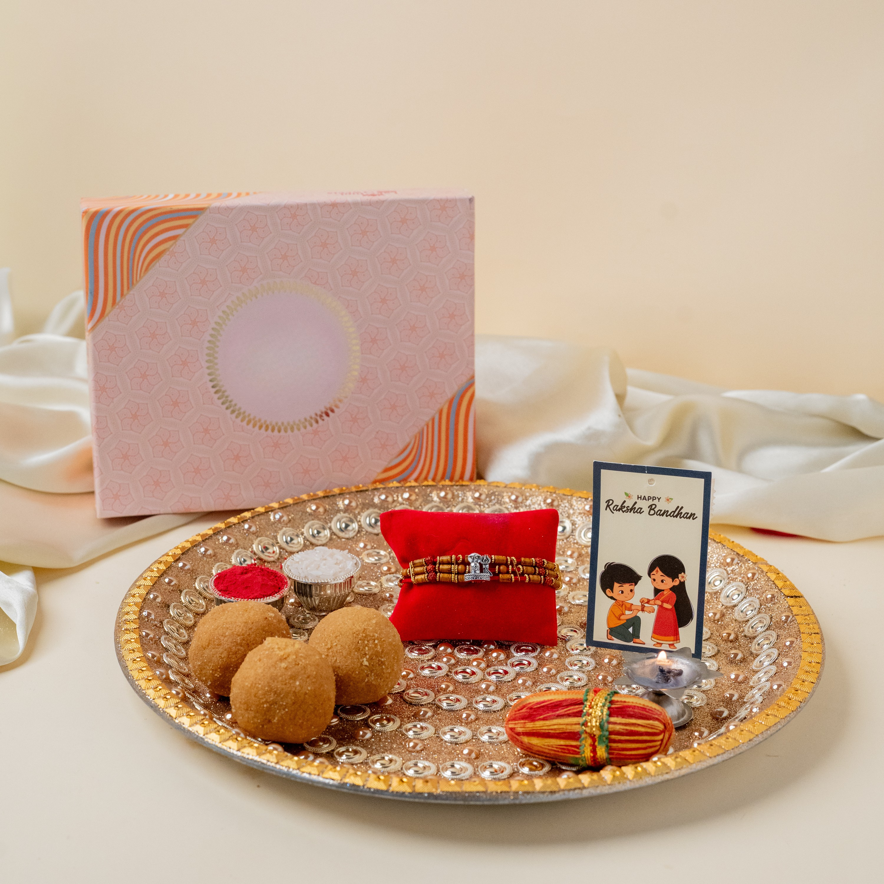 Moti Thali & Mahadev Rakhi Moti Thali & Mahadev Rakhi