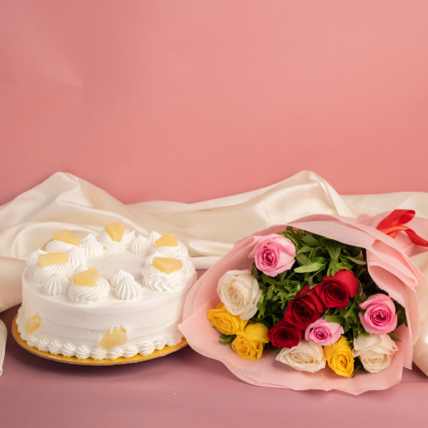 Mother's Smile With  Pineapple Cake