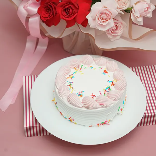 Romantic Roses & Strawberry Treat